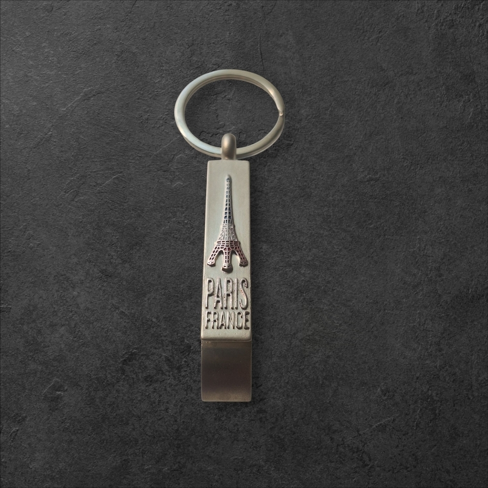 Silver Minimalist Key & Card Holder Accessory Keychain